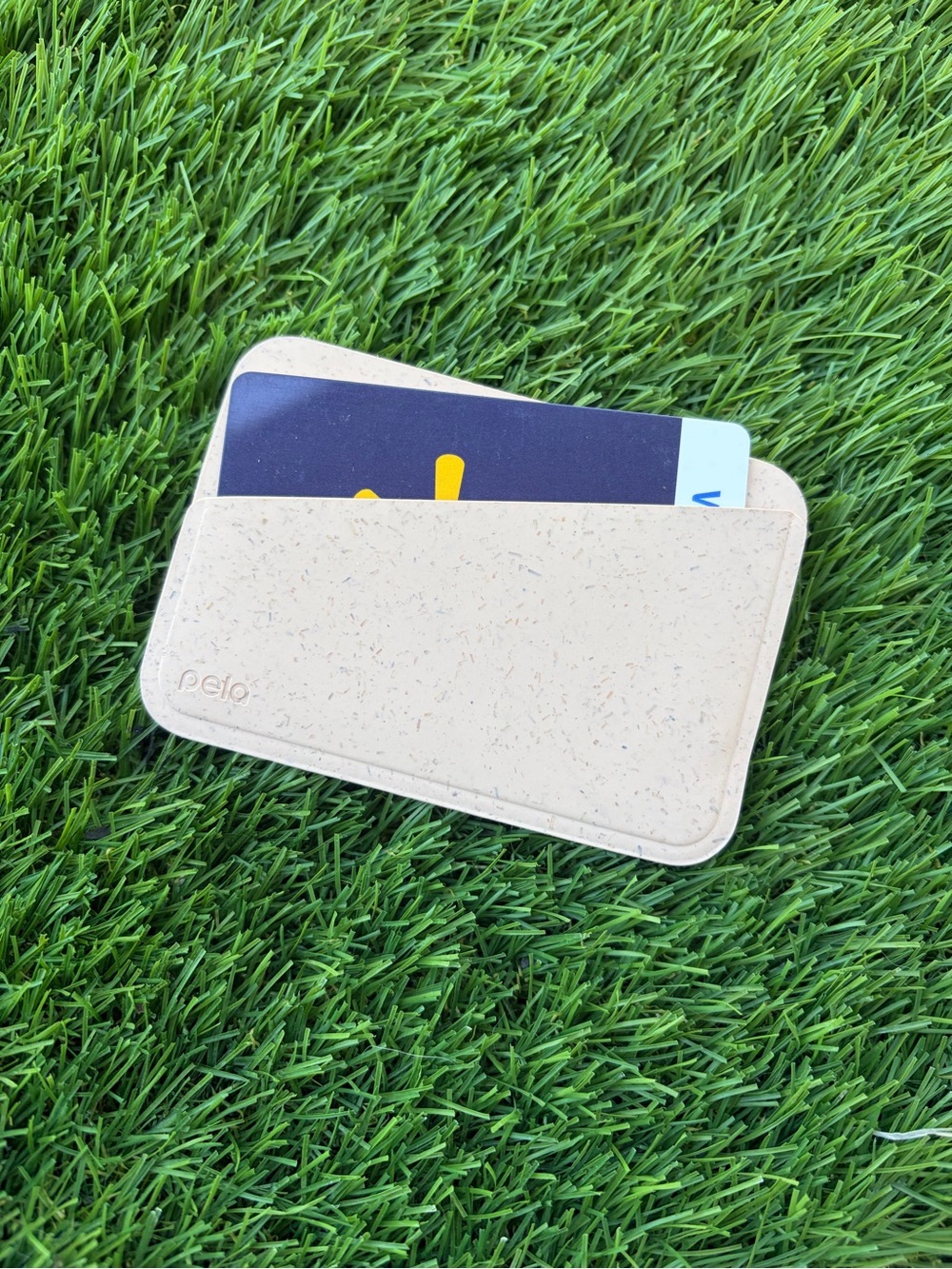 Pela beige mini wallet